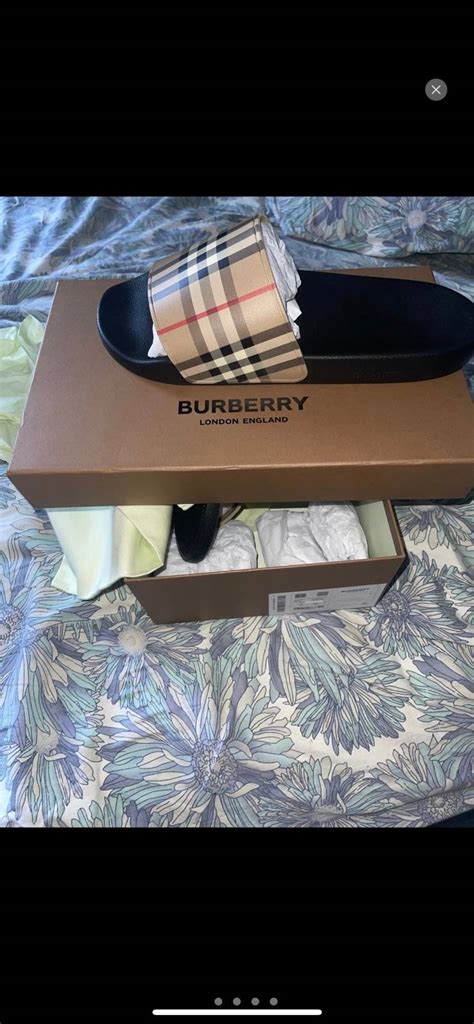 burberry slides men black|burberry lace up shoe men.